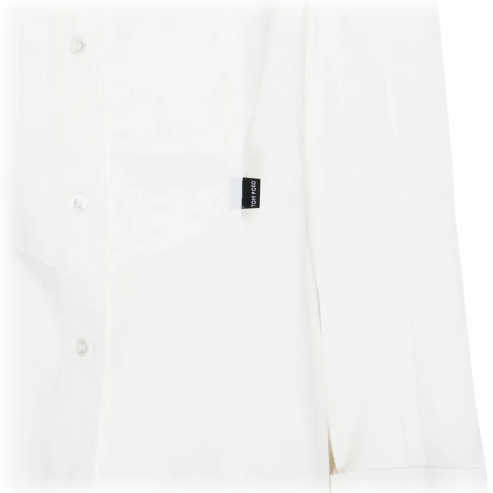 Tom Ford - White Cotton Blend Shirt - Tom Ford Exclusive Luxury Collection - Avvenice