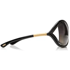Tom Ford - Whitney Polarized Sunglasses - Round Metal Sunglasses - Black - FT0009P - Sunglasses - Tom Ford Eyewear - Avvenice