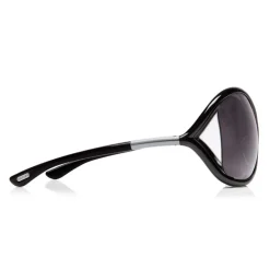 Tom Ford - Whitney Sunglasses - Oversized Round Acetate Sunglasses - FT0009 - Black - Tom Ford Eyewear - Avvenice