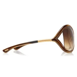 Tom Ford - Whitney Sunglasses - Oversized Round Acetate Sunglasses - FT0009 - Havana - Tom Ford Eyewear - Avvenice