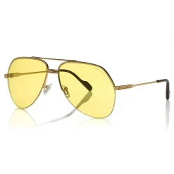 Tom Ford - Wilder Sunglasses - Pilot Acetate Sunglasses - FT0644 - Yellow - Tom Ford Eyewear - Avvenice