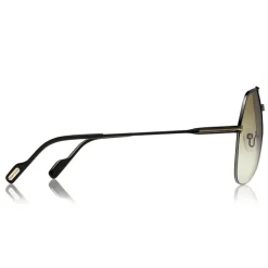 Tom Ford - Wilder Sunglasses - Pilot Acetate Sunglasses - FT0644 - Black Grey - Tom Ford Eyewear - Avvenice