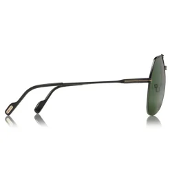 Tom Ford - Wilder Sunglasses - Pilot Acetate Sunglasses - FT0644 - Black Green - Tom Ford Eyewear - Avvenice