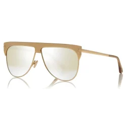 Tom Ford - Winter Gold Plated Sunglasses - Pilot Style Sunglasses - Gold - FT0707 - Sunglasses - Tom Ford Eyewear - Avvenice