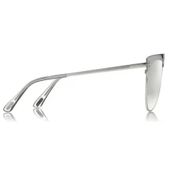 Tom Ford - Winter Gold Plated Sunglasses - Pilot Style Sunglasses - White Gold - FT0707 - Sunglasses - Tom Ford Eyewear - Avvenice