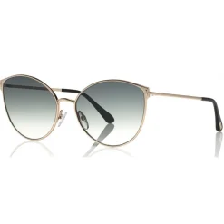 Tom Ford - Zeila Sunglasses - Round Metal Sunglasses - Gold - FT0654 - Sunglasses - Tom Ford Eyewear - Avvenice