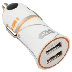 Tribe - BB-8 - Star Wars - Car Charger - Fast Car Charge Double - USB Charger - iPhone, iPad, Tablet, Samsung, Smartphone - Avvenice