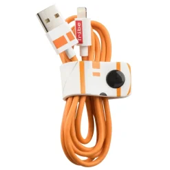 Tribe - BB-8 - Star Wars - Lightning USB Cable - Data Transmission and Charging for Apple, iPhone - MFi Certified - 120 cm - Avvenice
