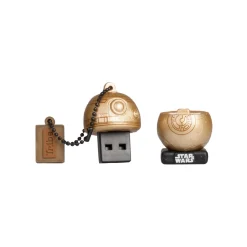 Tribe - BB-8 TLJ Gold - Star Wars - The Last Jedi - USB Flash Drive Memory Stick 16 GB - Pendrive - Data Storage - Flash Drive - Avvenice