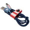 Tribe - Capitan America - Marvel - Micro USB Cable - Data and Charging for Android, Samsung, HTC, Nokia, Sony - 120 cm - Avvenice