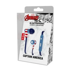Tribe - Captain America - Marvel - Earphones with Microphone and Multifunctional Command - Smartphone - Avvenice