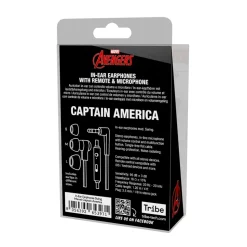 Tribe - Captain America - Marvel - Earphones with Microphone and Multifunctional Command - Smartphone - Avvenice