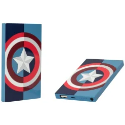 Tribe - Captain America - Marvel - USB Portable Charger - Power Bank - 4000 mAh - iPhone, iPad, Tablet, Smartphone - Avvenice