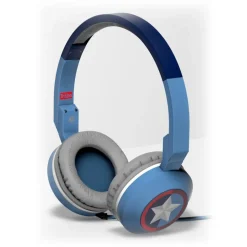 Tribe - Captain America - Marvel - Headphones with Foldable Microphone - 3.5 mm Jack - Smartphone, PC, PS4 and Xbox - Avvenice