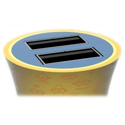 Tribe - Carl - Minions - Car Charger Double - Fast Car Charge - USB Charger - iPhone, iPad, Tablet, Samsung, Smartphone - Avvenice