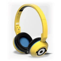 Tribe - Carl - Minions - Headphones with Foldable Microphone - 3.5 mm Jack - Smartphone, PC, PS4 and Xbox - Avvenice