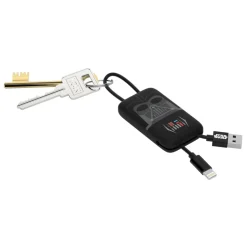 Tribe - Darth Vader - Star Wars - Lightning USB Cable - Keychain - Data and Charging for Apple, iPhone - MFi Certified - 22 cm - Avvenice