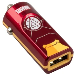 Tribe - Iron Man - Marvel - Car Charger - Fast Car Charge - USB Charger - iPhone, iPad, Tablet, Samsung, Smartphone - Avvenice