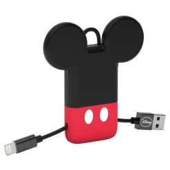 Tribe - Mickey Mouse - Disney - Lightning USB Cable - Keychain - Data and Charging for Apple, iPhone - MFi Certified - 22 cm - Avvenice