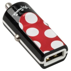 Tribe - Minnie Mouse - Disney - Car Charger - Fast Car Charge - USB Charger - iPhone, iPad, Tablet, Samsung, Smartphone - Avvenice