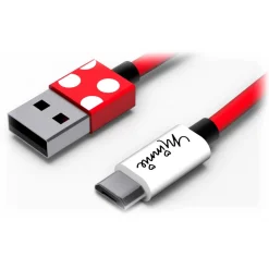 Tribe - Minnie Mouse - Disney - Micro USB Cable - Data Transmission and Charging for Android, Samsung, HTC, Nokia, Sony - 120 cm - Avvenice