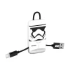 Tribe - Storm Trooper - Star Wars - Lightning USB Cable - Keychain - Data and Charging for Apple, iPhone - MFi Certified - 22 cm - Avvenice