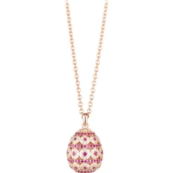 Tsars Collection - Alexandra Pavè Horizontal Fuchsia Necklace - Handmade in Swiss - Luxury Exclusive Collection - Avvenice