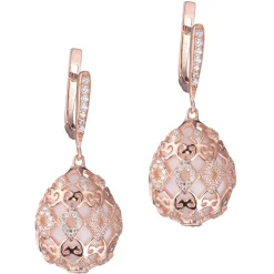 Tsars Collection - Alexandra Liberty Motif Earrings - Handmade in Swiss - Luxury Exclusive Collection - Avvenice