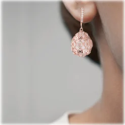 Tsars Collection - Alexandra Liberty Motif Earrings - Handmade in Swiss - Luxury Exclusive Collection - Avvenice