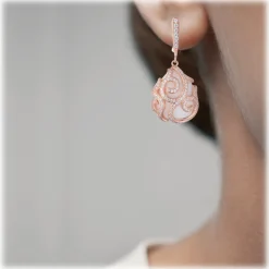 Tsars Collection - Alexandra Baroque Motif Earrings - Handmade in Swiss - Luxury Exclusive Collection - Avvenice