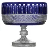 Tsars Collection - Blue Crystal Fruit Bowl - Handmade in Swiss - Luxury Exclusive Collection - Avvenice