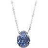 Tsars Collection - Blue 9nine Silver Necklace - Handmade in Swiss - Luxury Exclusive Collection - Avvenice