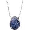 Tsars Collection - Blue 9nine Silver Necklace - Handmade in Swiss - Luxury Exclusive Collection - Avvenice