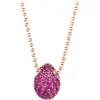 Tsars Collection - Fuchsia 9nine Silver Necklace - Handmade in Swiss - Luxury Exclusive Collection - Avvenice