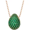 Tsars Collection - Green 9nine Silver Necklace - Handmade in Swiss - Luxury Exclusive Collection - Avvenice