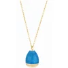 Tsars Collection - Necklace with Light Blue Pendant with Key - Handmade in Swiss - Luxury Exclusive Collection - Avvenice