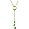 Tsars Collection - Necklace with 3 Green Eggs - Handmade in Swiss - Luxury Exclusive Collection - Avvenice