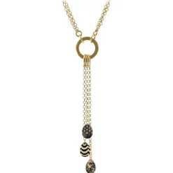 Tsars Collection - Necklace with 3 Black Eggs - Handmade in Swiss - Luxury Exclusive Collection - Avvenice