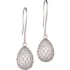 Tsars Collection - 9nine 01 White Silver Earrings - Handmade in Swiss - Luxury Exclusive Collection - Avvenice
