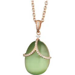 Tsars Collection - Olga Green Diadem Necklace - Handmade in Swiss - Luxury Exclusive Collection - Avvenice