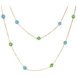 Tsars Collection - Tamara Romantic Garden Necklace 90 cm - Handmade in Swiss - Luxury Exclusive Collection - Avvenice