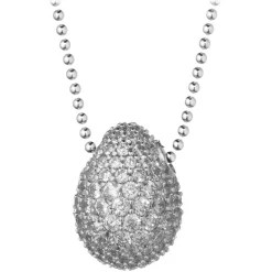 Tsars Collection - White 9nine Silver Necklace - Handmade in Swiss - Luxury Exclusive Collection - Avvenice