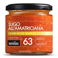 Ursini - Amatriciana Sauce - 63 - Simple Red - Sauces - Organic Italian Extra Virgin Olive Oil - Avvenice