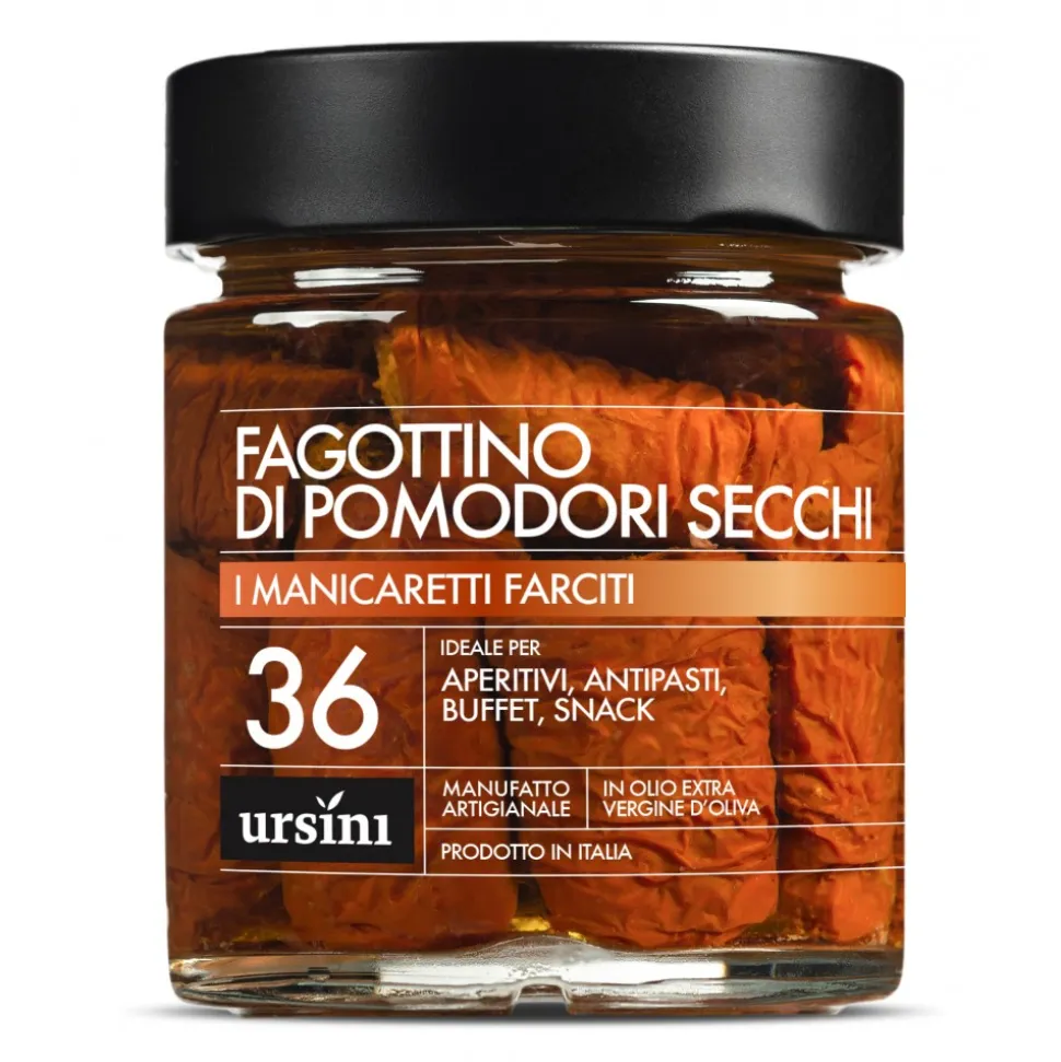 Ursini - Dried Tomato Rolls - 36 - Stuffed - Delicacies - Organic Italian Extra Virgin Olive Oil - Avvenice