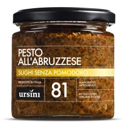 Ursini - "Abbruzzese" Pesto Sauce - 81 - Without Tomatoes - Sauces - Organic Italian Extra Virgin Olive Oil - Avvenice