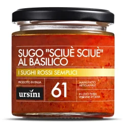 Ursini - “Sciuè Sciuè” Sauce with Basil Sauce - 61 - Simple Red - Sauces - Organic Italian Extra Virgin Olive Oil - Avvenice