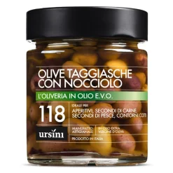 Ursini - Taggiasche Whole Olives - 118 - In Extra Virgin Oil - Olives - Organic Italian Extra Virgin Olive Oil - Avvenice