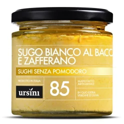 Ursini - White Sauce with Salted Codfish and Saffron - 85 - Without Tomatoes - Sauces - Organic Italian Extra Virgin Olive Oil - Avvenice