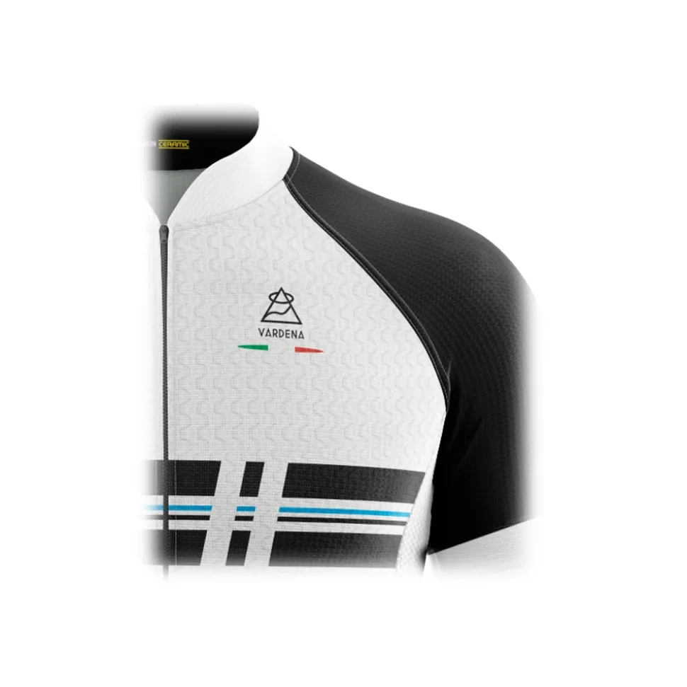 Vardena - Cut Line - White - Carbon Ceramic Jersey - New Collection - Made in Italy - Luxury High Quality - Avvenice