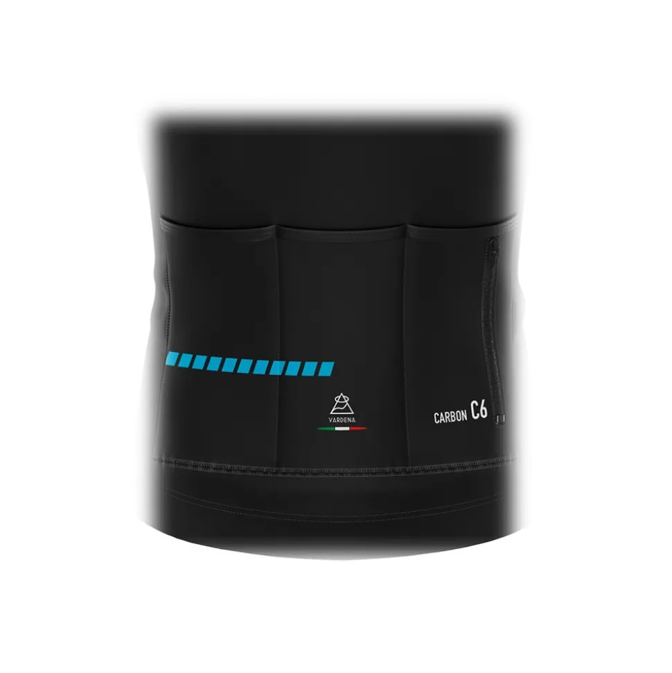 Vardena - Solid Black - Full Carbon Jersey - New Collection - Made in Italy - Luxury High Quality - Avvenice